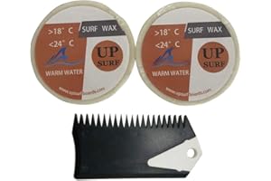 UPSURF Tavola da Surf Set di Cera Pinna Wax Tavola da Surf con Pettine a Cera