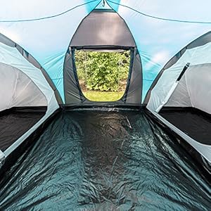 Skandika, Hammerfest, Tenda per Famiglie, 4 Persone, Tenda a Cupola, con 2 cabine di Riposo, Altezza in Piedi 200 cm - immagine 10