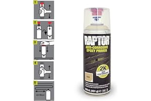 U-POL RAPTOR Epoxy Primer - primer epossidico, bomboletta spray 400 ml (incluso indurente), beige