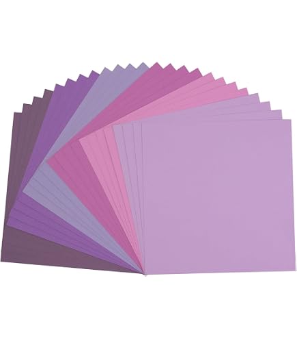 Papier Cartonné Florence Violet (jacinthe) - 10 Feuilles A4 216 G/m², Texture, Sans Acide - Pour Scrapbooking, Cartes, DIY - 6