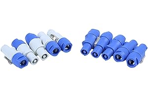JEVINA 10 Unids/Lote Nac3Fca Speakon Enchufe 3 Pin Conector Powercon Macho 20A 250V Ac Conector de AlimentacióN Azul y