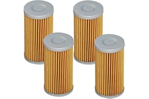 HIFROM Fuel Filter Compatible with Yanmar TS105 TS130 1GM 2GM 3GM 2QM 2YM 3YM 3GT 3HM SB12 YSB8 YSB12 YSM87 YSM12 Motor Engine 104500-55710 24341-000440 18-79960 (Pack of 4)