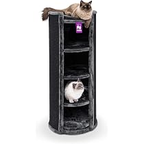Tiragraffi Superdome Petrebels XL - 100cm Per Gatti Grandi, Colore Cappuccino