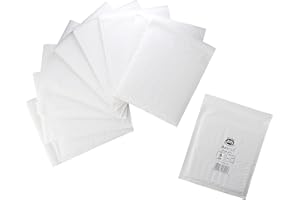 Jiffy Airkraft Postal Bags Bubble-lined Peel and Seal No.2 White 205x245mm Ref JL-AMP-2-10 [Pack of 10]