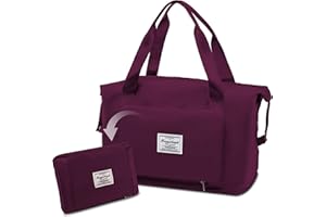 Maylisacc Borsa da Viaggio Borsone Palestra Donne, Grande impermeabile Borsa da Viaggo Donna Weekend Borsa Palestra per Viaggio Gite con Asciutta e Bagnata