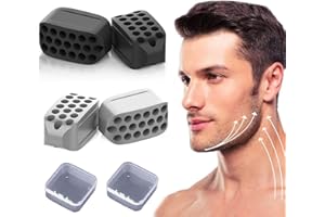 CUHZA 4pcs Machoire Musculation, Exerciseur de Cou, Musculation de la mâchoire, Exerciseur de Muscle de la mâchoire, Shaper de la mâchoire, entraîneur du Visage pour Hommes, Femmes