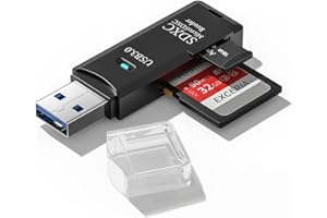 Richstory USB 3.0 Card Reader SD Card Reader External Memory Card Adapter High-speed SD Card Reader 2-in-1 Supports SD/Micro SD/TF/SDHC/SDXC/MMC-Compatible with Windows,OS