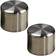 2 Pcs Curtain Rod Covers Ends Metal Curtain Finials Ends Cap Curtain Pole Finials for Curtain Decoration