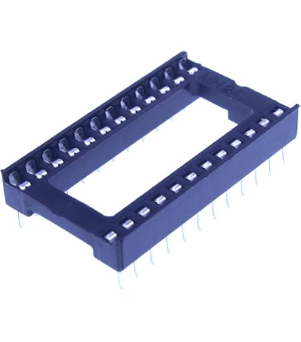 2 Supports DIP16 (16 Broches) à Broches Lyre/Tulipe - Pour Circuits Intégrés, Pas 2.54mm, Marque Connfly
