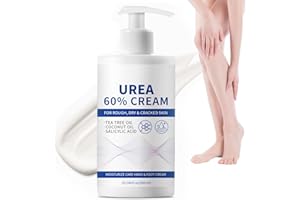 MEITREND Urea Creme 60%, 300g FußCreme Gegen Hornhaut für trockene, rissige Füße, Ellbogen, Knie, Fersen und Hände, Spendet Feuchtigkeit, Hornhautentferner Creme Maximale Wirkstärke