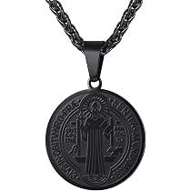 Collana con ciondolo a croce di Gesù in acciaio inossidabile, color oro, collana con crocifisso religioso per uomo e donna, regalo gioiello amuleto | SHEIN ALIA