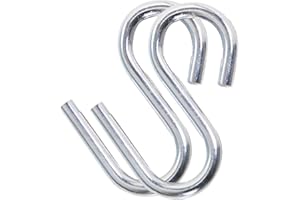 MOVKZACV 2pcs Stainless Steel Fishing Hiking Hammock Hook S Shaped Hanging Hooks Heavy Duty Utility Hooks Thickness Hammock Hanging S Hooks