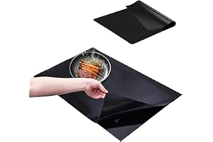 DBALL Antypoślizgowa silikonowa mata ochronna do płyt indukcyjnych, 52 x 78 cm, duża pokrywa, na płyty indukcyjne, mata ochronna, wielofunkcyjna mata indukcyjna, ochrona przed zadrapaniami do kuchenek