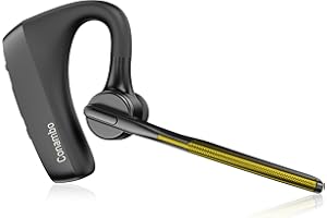 Conambo Bluetooth Headset K18, Wireless Bluetooth Earpiece V5.1 Ultralight Hands-Free Business Earphone with CVC 8.0 Dual Mic Noise Cancelling, up to 16 hours Talk Time for Driving/Business/Office