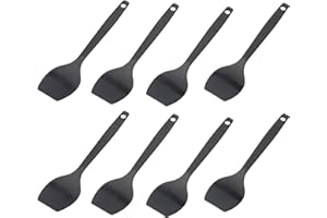 Westmark 8 Raclette-Schaber/Mini-Pfannenwender, Länge: 16,6 cm, Kunststoff, Gourmetta, Schwarz, 204522E3