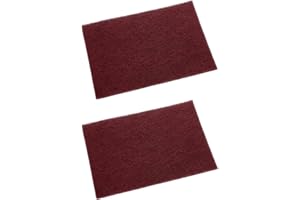 NUKOQCD Nukogcd Industrial Scouring Pads, Red Abrasive Finishing Pads, 2-Pack