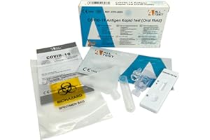 LKM SECURITY All Test Kit Covid-19 Antigen Rapid Test (Oral Fluid), per Auto Test, Auto-Diagnosi, Self Test Salivare, 1 test, Lingue IT, FR, DE, ES, PT, EN, CE 1434 IDV