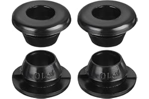 QUARKZMAN 20Pcs Passe-Fils en Caoutchouc 10mm de Diamètre de Montage, pour Bouchons de Passe-Fils en Caoutchouc de 8mm de Diamètre Intérieur, pour la Protection des Câbles, Noir