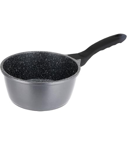 Braadpan 24 Cm Met Een Siliconen Spatel, Verhaal Voor Inductie Duurzame Antiaanbaklaag Met Echte Steendeeltjes Thermische Signaaltechnologie Gemaakt Van Aluminium