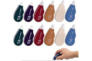 Xzeemo 12 Piezas Cintas Correctoras de bolsillo, Mini Pocket Mouse, 4m x 5 mm Cintas de Corrección, Cinta Correctora Roller, Cintas Correctoras, Cinta de Escritura para útiles Escolares de Estudiantes