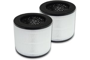 PUREBURG Confezione da 2 filtri HEPA di filtrazione 4 in 1 di ricambio compatibili con i purificatori d'aria Himox H08