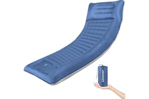 Uponer Isomatte Selbstaufblasend Camping Outdoor, Verdickte Aufblasbare Ultraleicht Isomatte Schlafmatte Kleines Packmaß, Faltbare Selbstaufblasbare Isomatte mit Kissen für Kinder Erwachsene