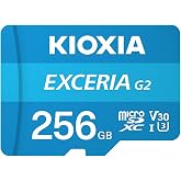 KIOXIA EXCERIA G2 256GB microSDXC &ndash; UHS-I, V30, 100MB/s Okuma, 50MB/s Yazma