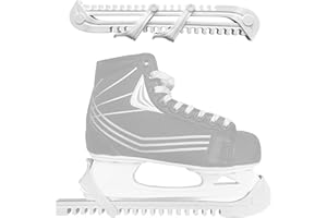 KEHO KEHO KEHONGDUN Ice Hockey Figure Blade Guards,1 Pair Ice Skate Blade Covers with Adjustable Buckle,Hockey Skates Blade Guards Ice Skate Guards Skate Accessories Ice Skating Protector for Women Men Kids (White)
