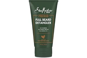 Shea fuktare män full skäggdetekterare, alla naturliga ingredienser, maracujaolja och sheasmör, mjukt hår och lätt knutar för