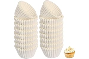 STILLWEN 2000 PCS Pirottini Di Carta per Muffin, Muffin World, Pirottini Di Carta per Muffin, 2.5 cm, Colore: Bianco
