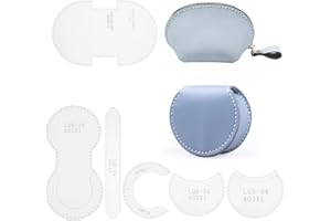 WADORN 2 Styles Modello di Portafoglio in Acrilico, Portamonete Modello in Acrilico Modello di Borsa in Acrilico Trasparente Modello in Pelle Stencil per Strumento Fai-da-Te in Pelle