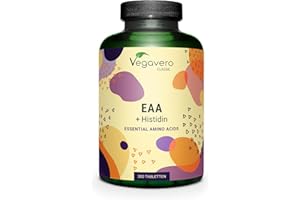 ‎VEGAVERO EAA Tabletten Vegavero | 100% Natürlich – nicht synthetisch | Alle 8 inkl. BCAA (2:1:1) + Histidin | Vegan | 1000 mg Aminosäuren pro Einheit | Ohne Zusätze | 300 Stück
