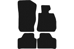 Carsio Black Rubber Tailored Car Floor Mats To fit BMW X1 2010-2015 (E84) 3mm 4pc Set