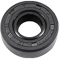 sourcing map Oil Seal, TC 10mm x 22mm x 7mm Nitrile Rubber Cover Double Lip with Spring for Bearing Shaft, Black Pack of 1