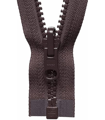 YKK Cerniera Vislon Bidirezionale Aperta – N. 578 Grigio Scuro – Lunghezza 71 Cm – Per Giubbotti E Giacche