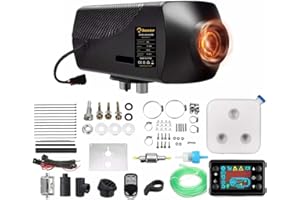 Sunster 8KW Diesel Heater, 12V 24V Parking Diesel Heater, Night Air Heater with Silencer LCD Switch & Remote Control For Truck, Boat, Car Trailer, Motorhomes, Campervans, Caravans, tents