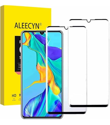 TM-Concept Vetro Temperato Colorato Integrale Per Huawei P30 Filtro Privacy Nero 9H