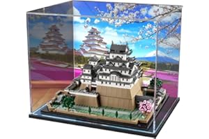 TIRFF Acrilico Vetrina Teca Compatibile con Lego 21060 Architecture Castello di Himeji, A Prova di Polvere Vetrina in Acrilico Acrylic Display Case per 21060 (Modello Lego Non Incluso)