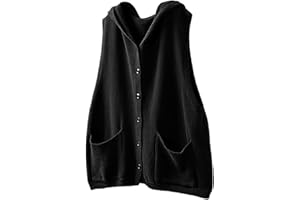 Generisch Damen Strickweste mit Knopfleiste und V-Ausschnitt - Ärmelloser Cardigan-Pullunder im klassischen Stil | Vielseitiges Basic für den Lagenlook