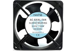 Ventilador Extractor de Baño, 220-240V AC – Silencioso, para Humo, Cámaras Frigoríficas, Chimeneas, Ordenadores, Ascensores y Máquinas de Alpiste nestQ