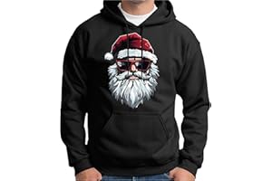 KILOXYEFRO Weihnachtspullover Herren Cooler Weihnachtsmann Sweatshirt mit Weihnachtsmotiv für Weihnachten Herren & Damen Hoodie