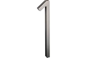 nanlyiau número de casa números casa exterior adhesivo 5in numeros casa exterior modernos 3d Número de buzón numeros casa exterior Producción de acrílico(Plata 1)