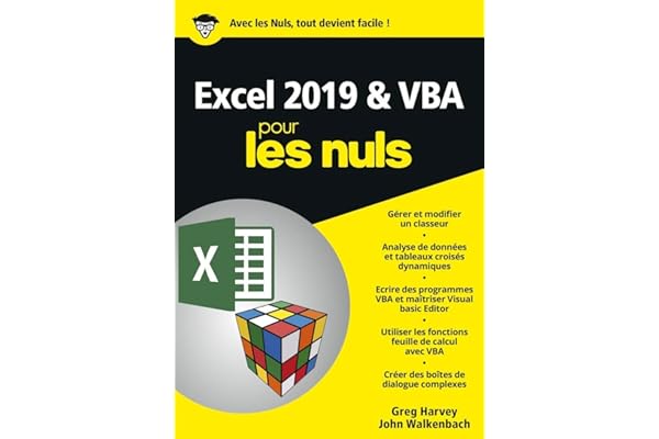 Excel 2019 & VBA Mégapoche pour les Nuls