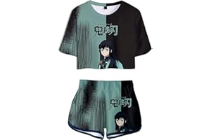 WANHONGYUE Cinnamoroll Conjunto de Camiseta y Pantalones Cortos Mujer Trajes de Manga Corta de 2 Piezas Niña Chandal Verano para Deporte Fitness