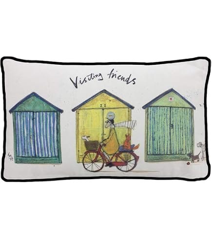 Sam Toft WDC91115-Multi Coloured- The Doggie Taxi Service Canvas