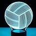 Produktbild WEREWTR 3D Night Lights 3D LED Nachtlicht Volleyball mit 7 Farben Licht für Heimtextilien Lampe Erstaunliche Visualisierung Optische Täuschung Awesome