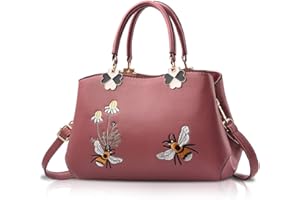 NICOLE & DORIS NICOLE&DORIS Women Top Handle Handbags Retro Crossbody Bag Ladies Fashion Shoulder Bag Purse Tote Embroidery