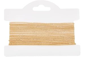 Beebeecraft 5M/16.4 Pies 1.1mm 18K Chapado En Oro Latón Cadena de Cable Plano Collar Joyería A Granel Eslabón de Cadena para Hacer Pulseras Tobilleras Collares