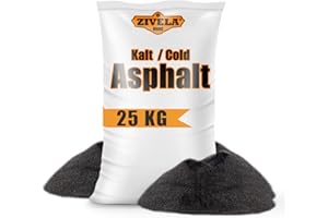 ZIVELA Kaltasphalt 25kg | Kaltmischgut, Reparaturasphalt, Asphalt | 25kg Kaltasphalt 0-8 mm | Bitumenmasse