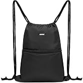 WANDF Backpack Strings Bag Drawstring Backpack Gym Bag Sport Bag Gym Bag Drawstring Backpack for Women Men